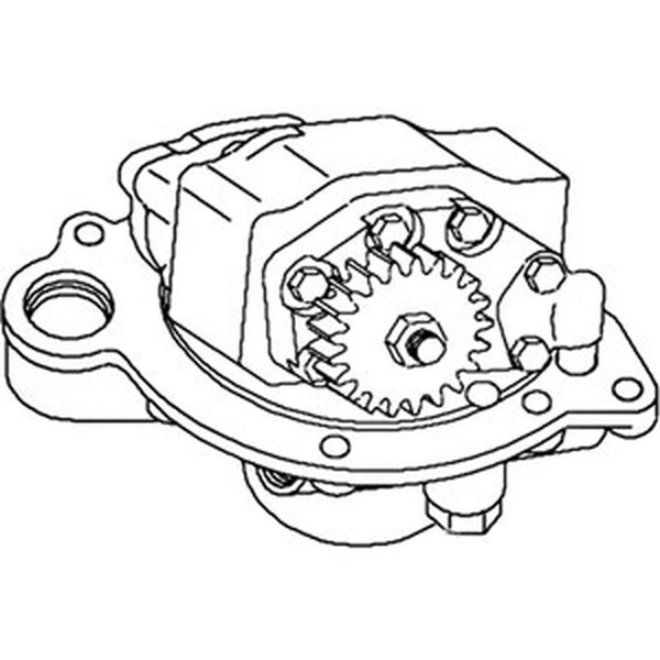Aftermarket Hydraulic Pump Fits Ford / Fits New Holland 5110 5610 6610 6810 7410 E1NN600EA - main